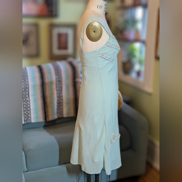 [🔥Vintage Y2K🔥] Stunning LUX Seafoam Slip Dress from Urban Outfitters | Size 9 - Picture 11 of 17